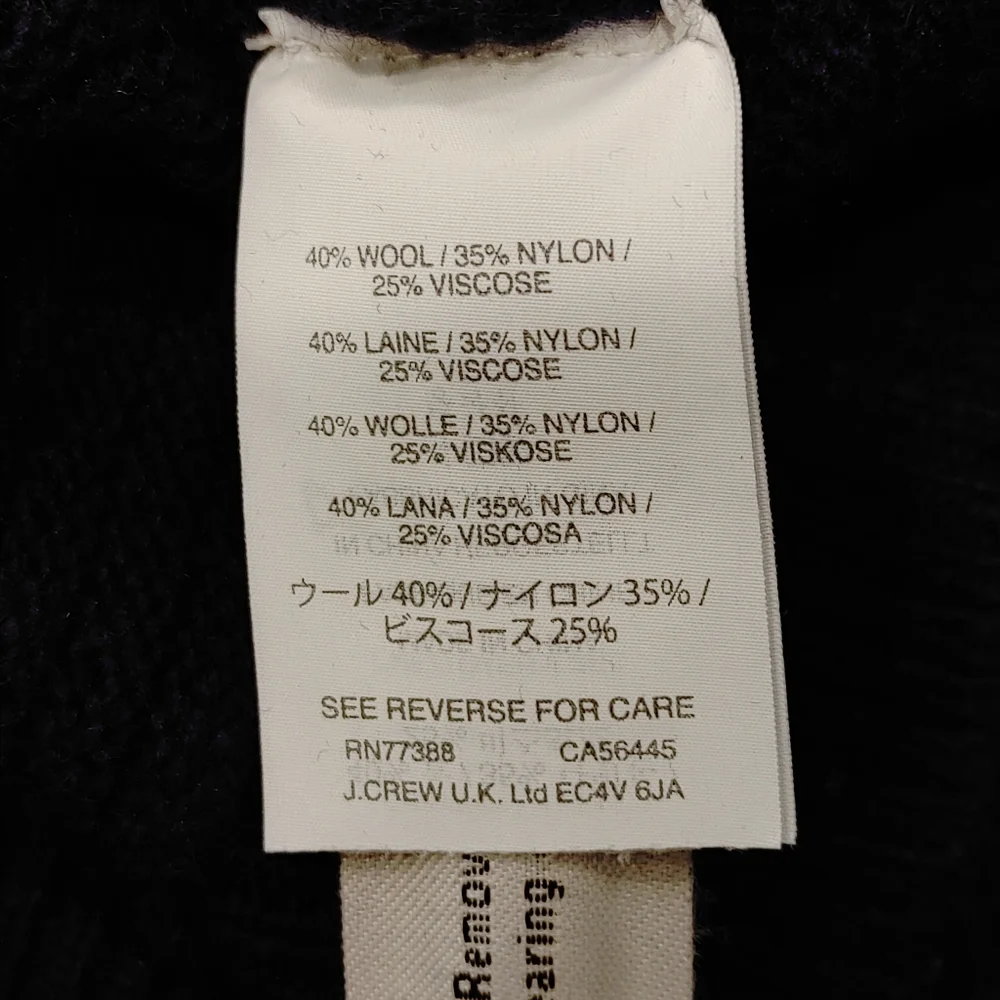 JCREW NAVY RIB-STITCH DOLMAN SWEATER, NAVY XS - Picture 7 of 11
